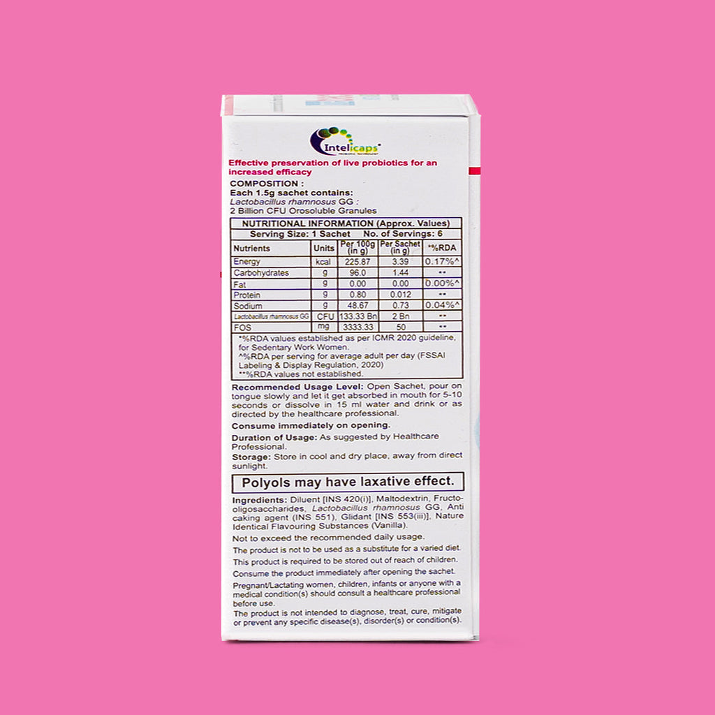 Dr Morpen Intebact Insta Probiotic 5Bn (1.5Gm) - 6 Sachets | Grocsy