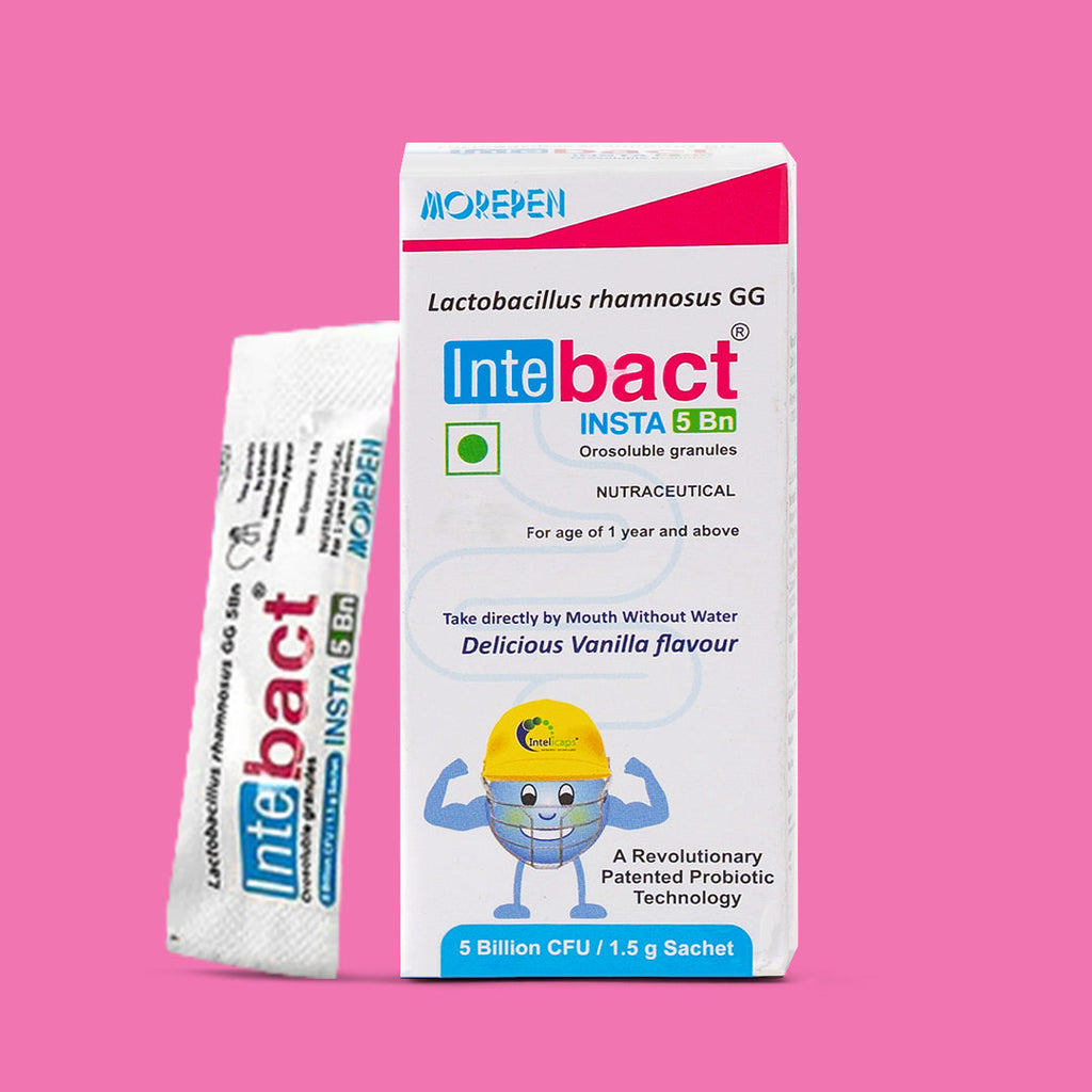 Dr Morpen Intebact Insta Probiotic 5Bn (1.5Gm) - 6 Sachets | Grocsy