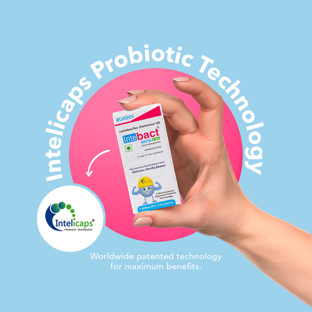 Dr Morpen Intebact Insta Probiotic 5Bn (1.5Gm) - 6 Sachets | Grocsy
