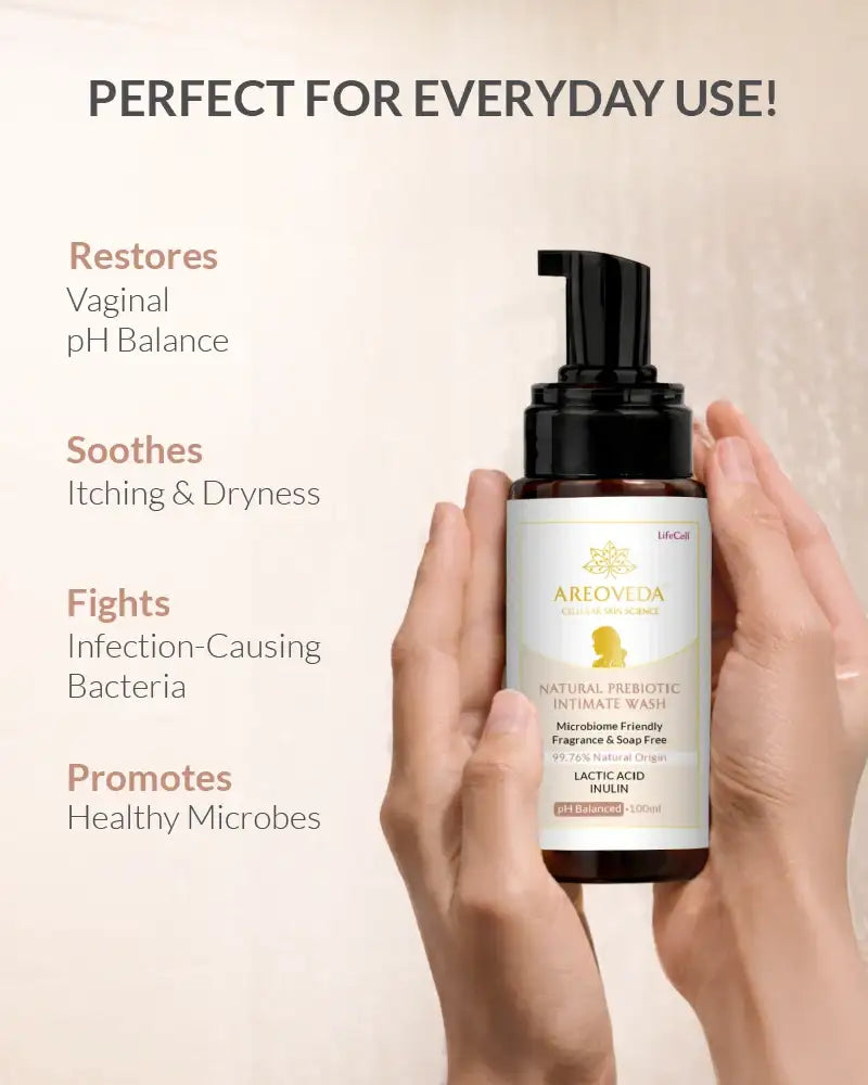 AreoVeda Natural Prebiotic Intimate Wash | Grocsy
