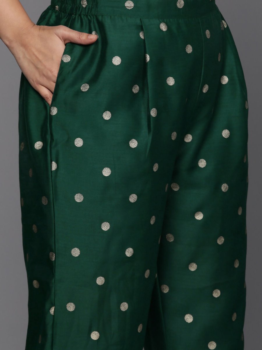 Ahalyaa Women's Traditional wear Kurta Set - Green | Grocsy