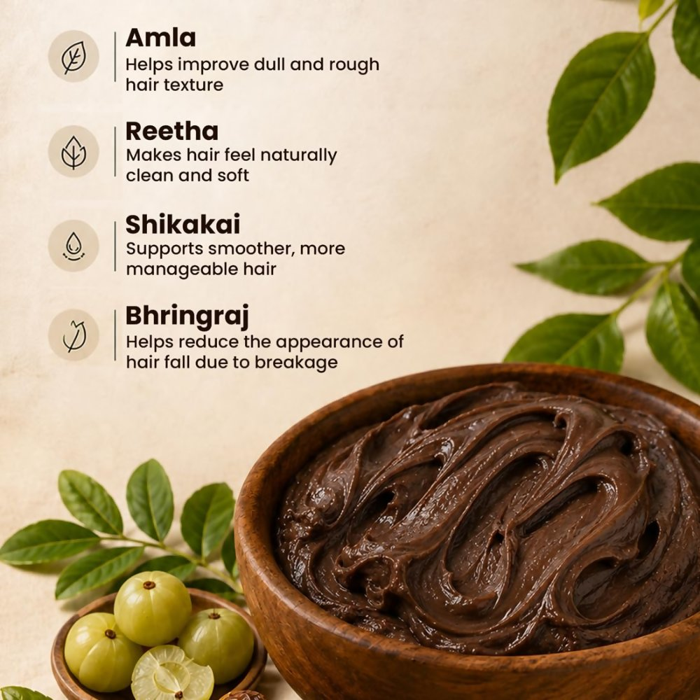 Purelus Herbals Amla Reetha Shikakai Shampoo & Hair Growth Mask | Grocsy