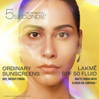 Lakme Sun Expert Dry Matte Fluid SPF 50 PA++++ Sunscreen With 1% Niacinamide & Ceramide | Grocsy