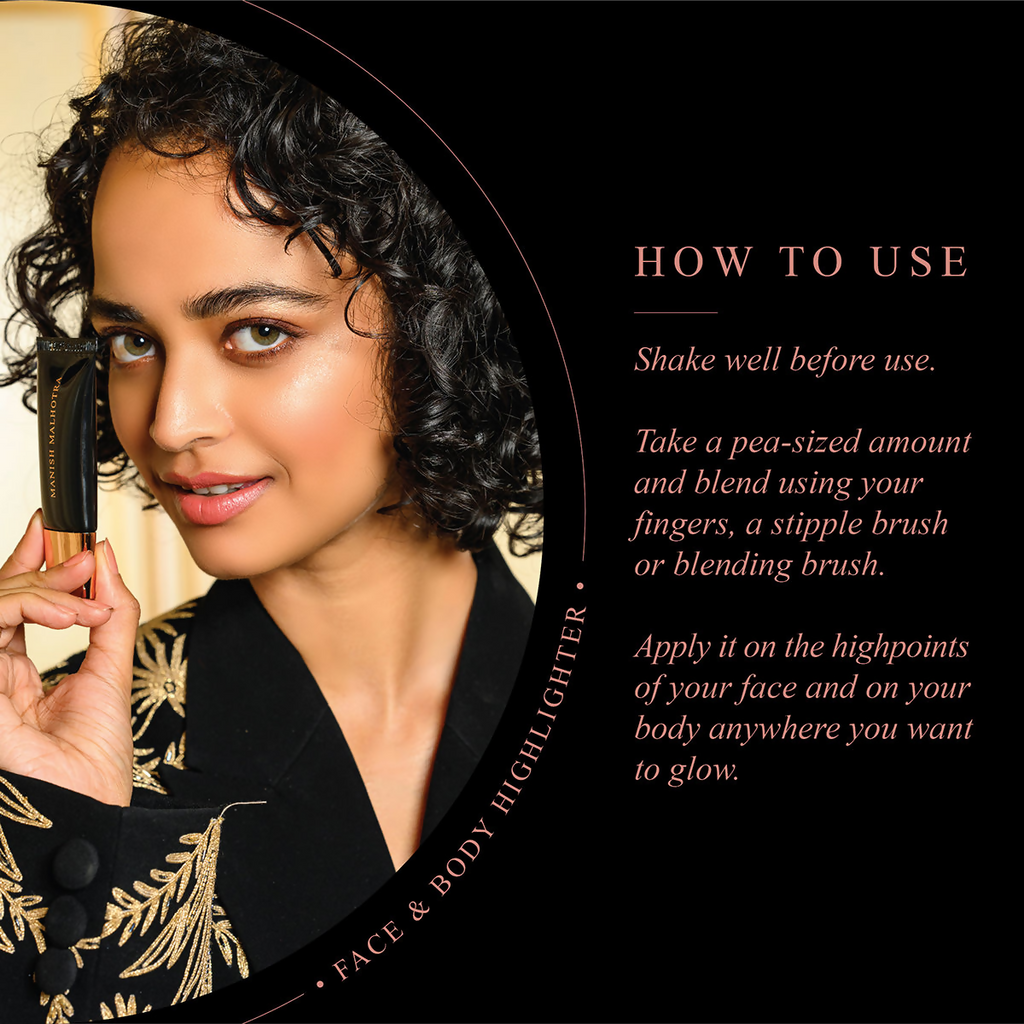 MyGlamm Manish Malhotra Beauty Face & Body Highlighter - Quartz | Grocsy
