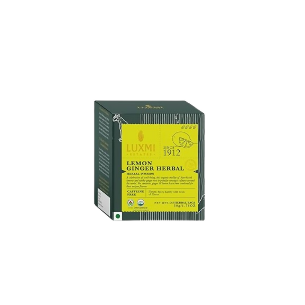 Luxmi Estates Lemon Ginger Herbal Tea | Grocsy