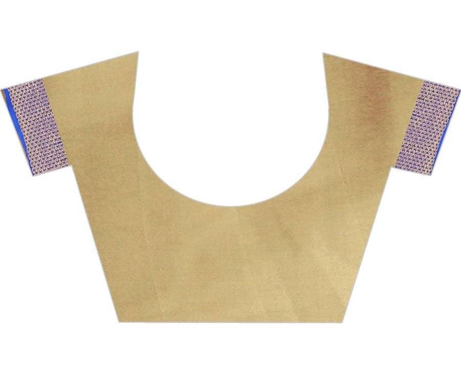 Vamika Banarasi Cotton Silk Weaving Brown Saree (DOCTOR MOR CHIKU) | Grocsy