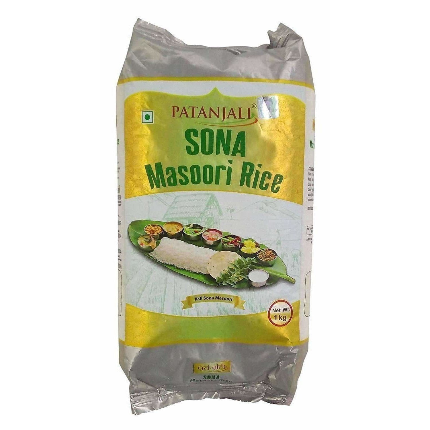 Patanjali Sona Masoori Rice ( 1 kg) | Grocsy