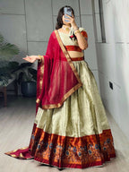 Yash Enterprise Multi Color Silk Embroidery Semi Stitched Navratri Chaniya Choli | Grocsy