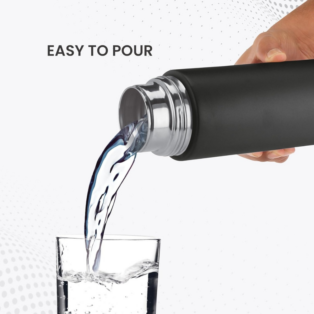 Milton Glide 1000 Stainless Steel Water Bottle - Black | Grocsy