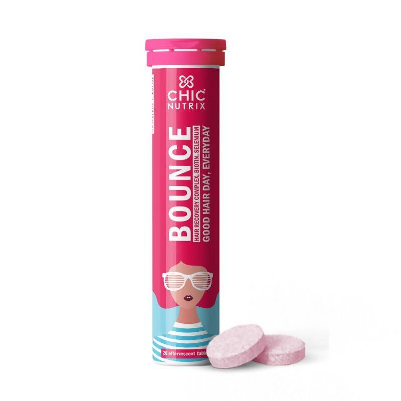 Chicnutrix Bounce Tablets for Thick Hair & Hair Fall Control | Grocsy