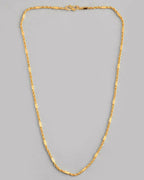 VOJ Gold-Polished Pipe Chain For Men | Grocsy