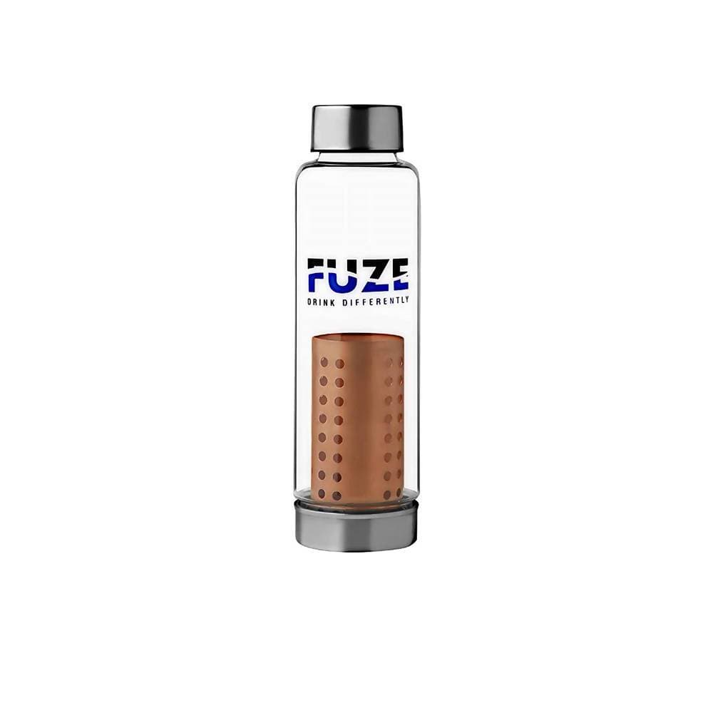 Fuze Glass Bottle With Pure Copper Filter | Grocsy