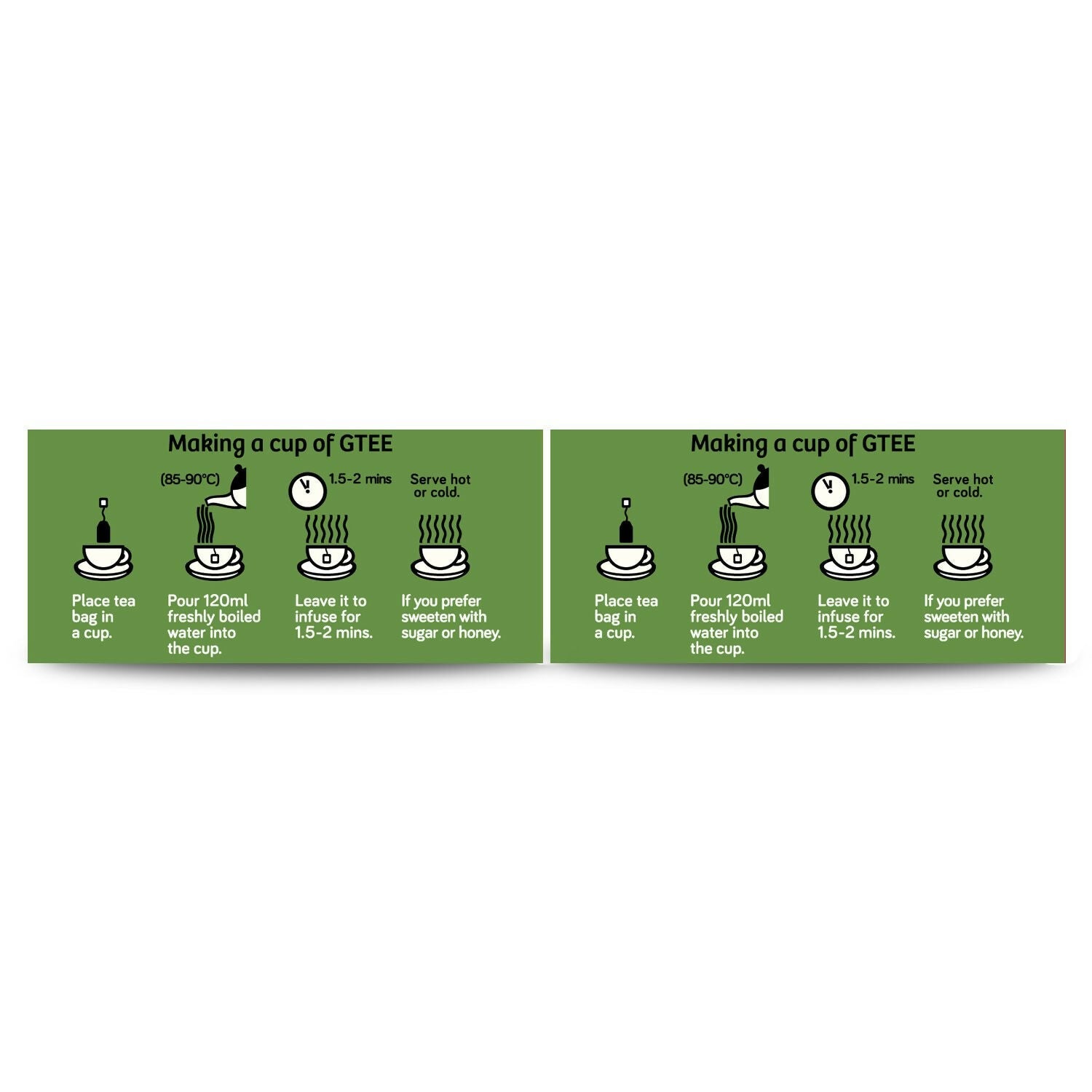 Gtee Green Tea Bags - Regular | Grocsy