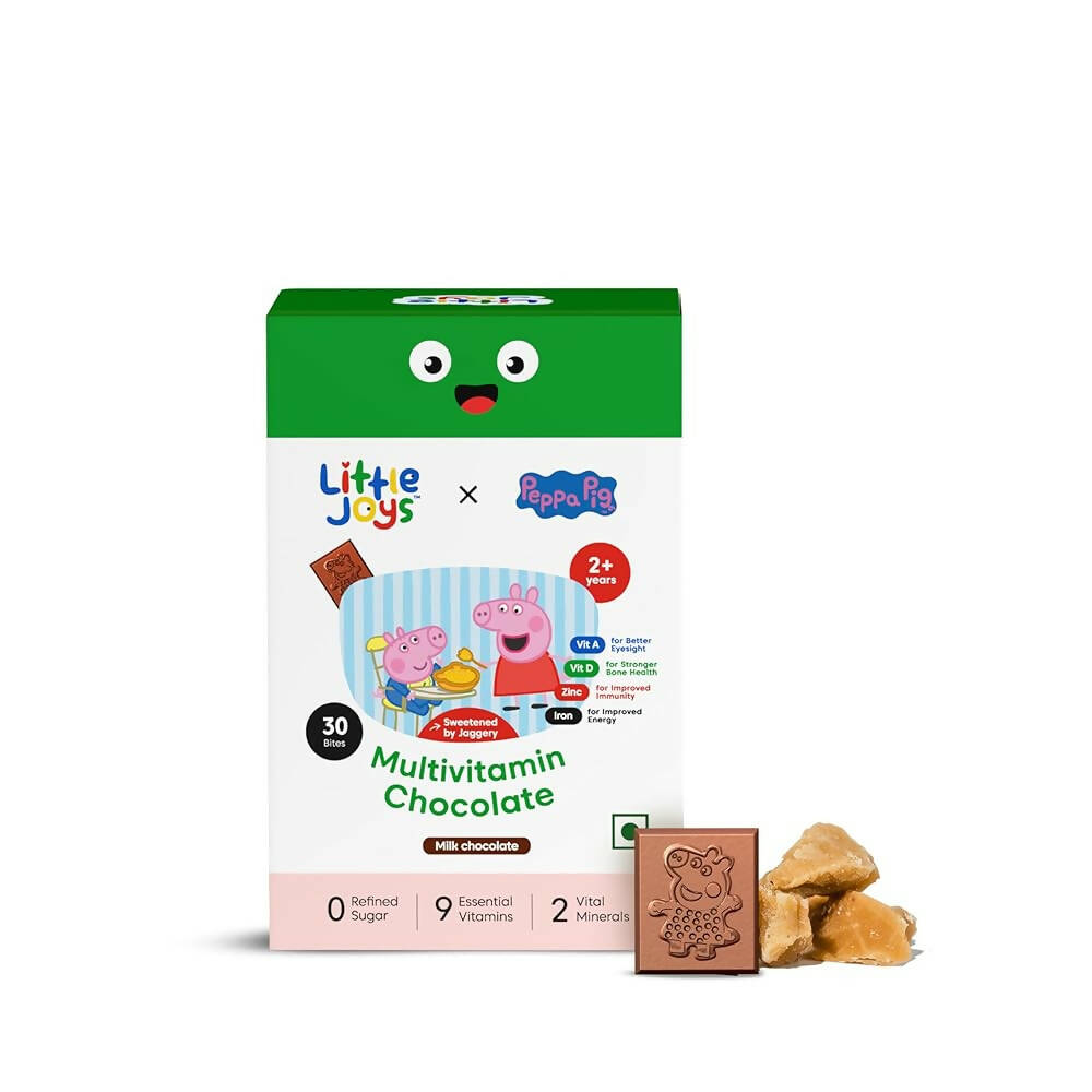 Little Joys x Peppa Pig Multivitamin Milk Chocolate for Kids (2-12 yrs) | Grocsy