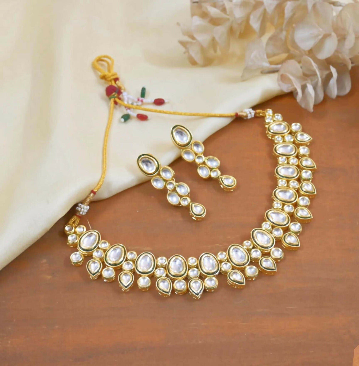 Joban Fashion Copper Kundan Jewellery Set | Grocsy