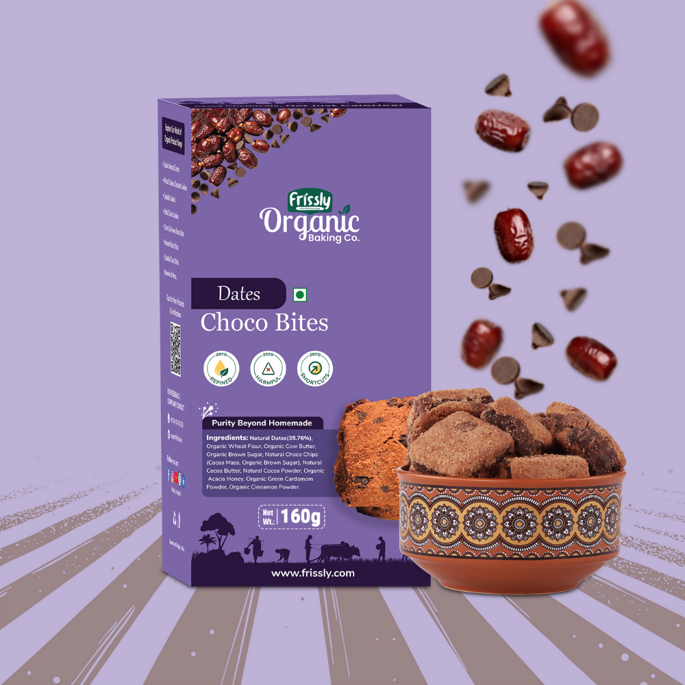 Frissly Organics Date Choco Bites | Grocsy