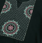 Green Rayon Yoke Embroidered A-line Top - Tarini | Grocsy