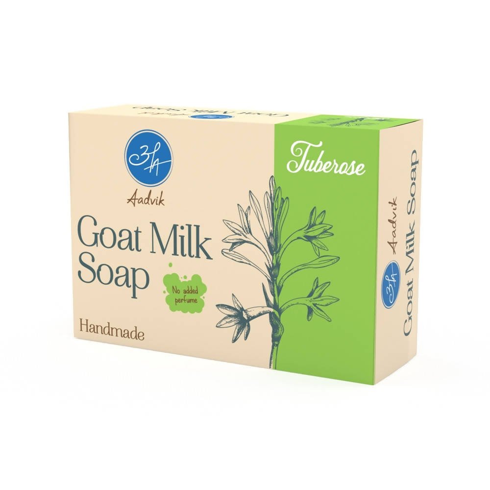Aadvik Goat Milk Soap - Tuberose | Grocsy