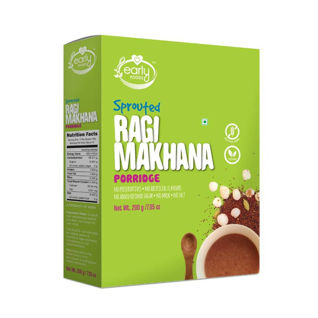 Early Foods Sprouted Ragi & Makhana Porridge Mix | Grocsy