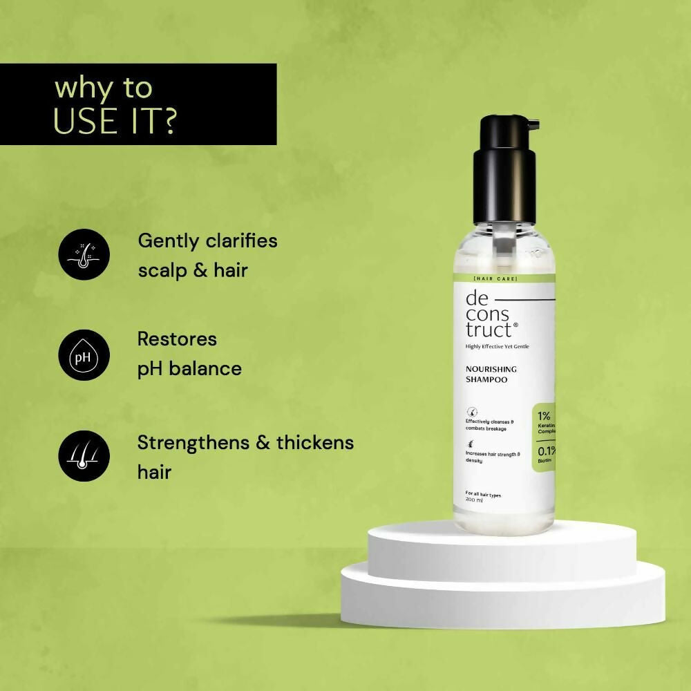 Deconstruct Nourishing Shampoo With Keratin & Biotin For Hair Breakage | Grocsy