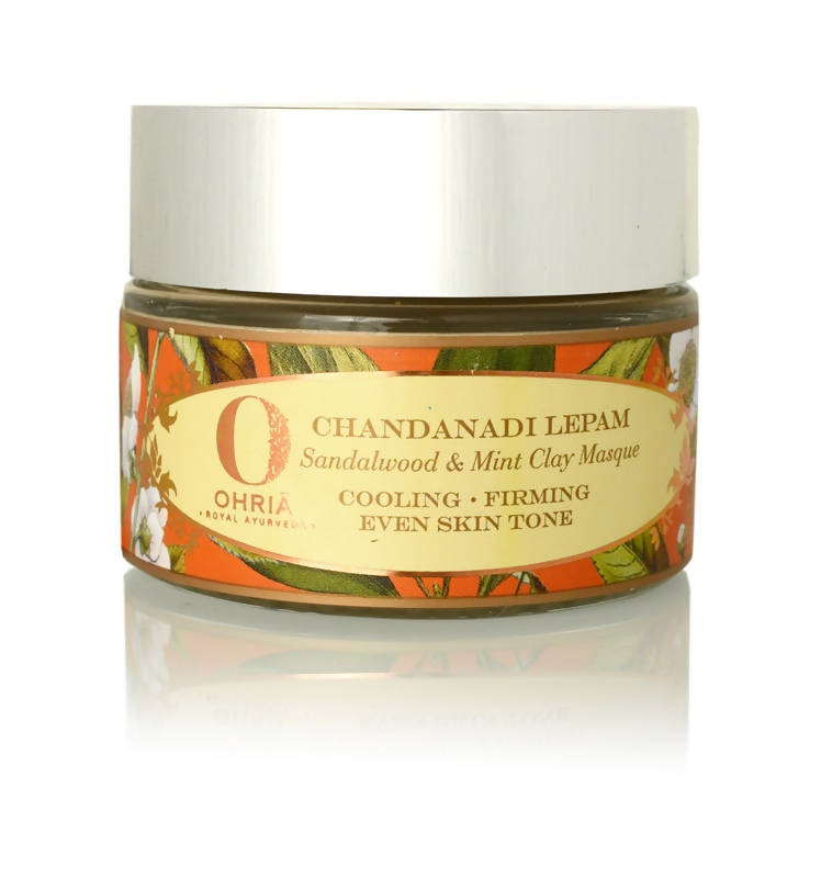 Ohria Ayurveda Sandalwood & Mint Clay Masque Chandanadi Lepan | Grocsy