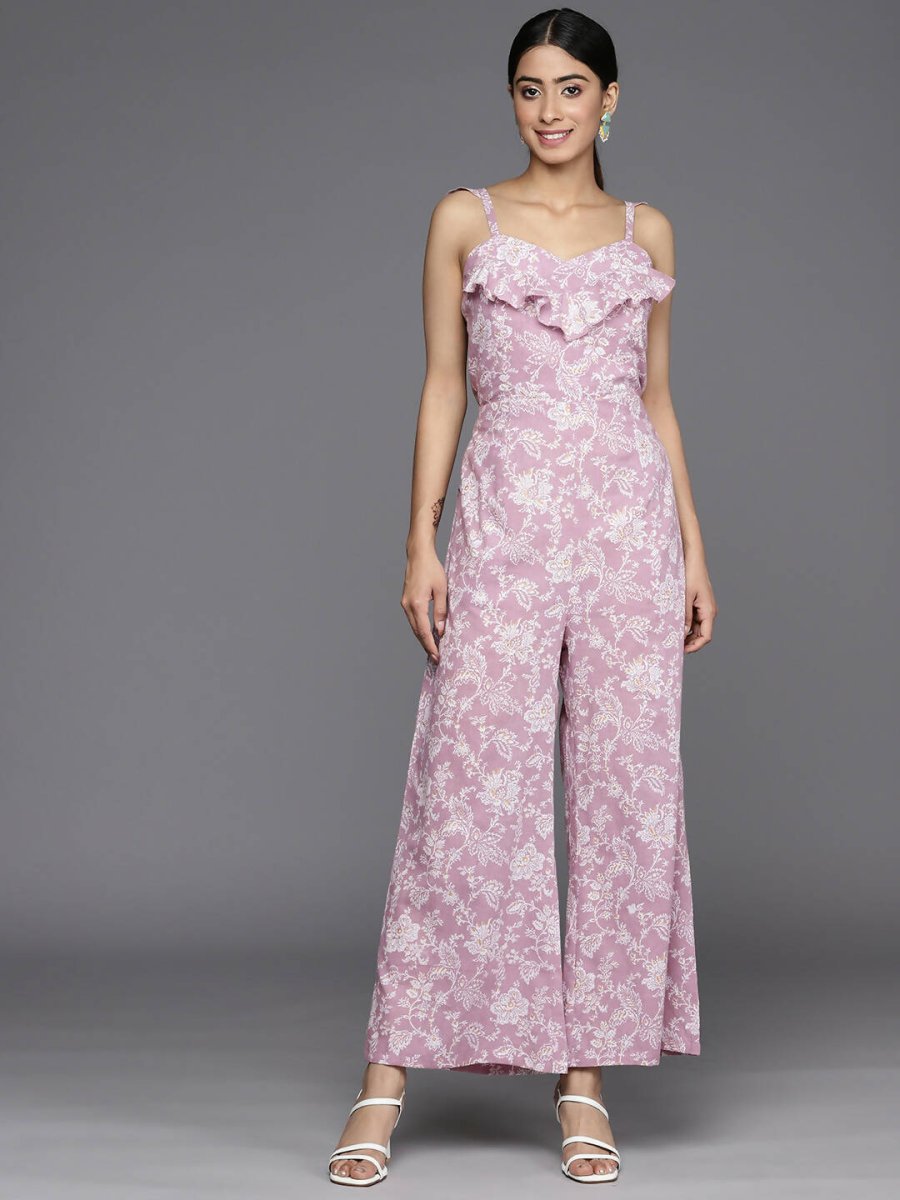Ahalyaa Women's Traditional wear Jumpsuit - Lavender | Grocsy