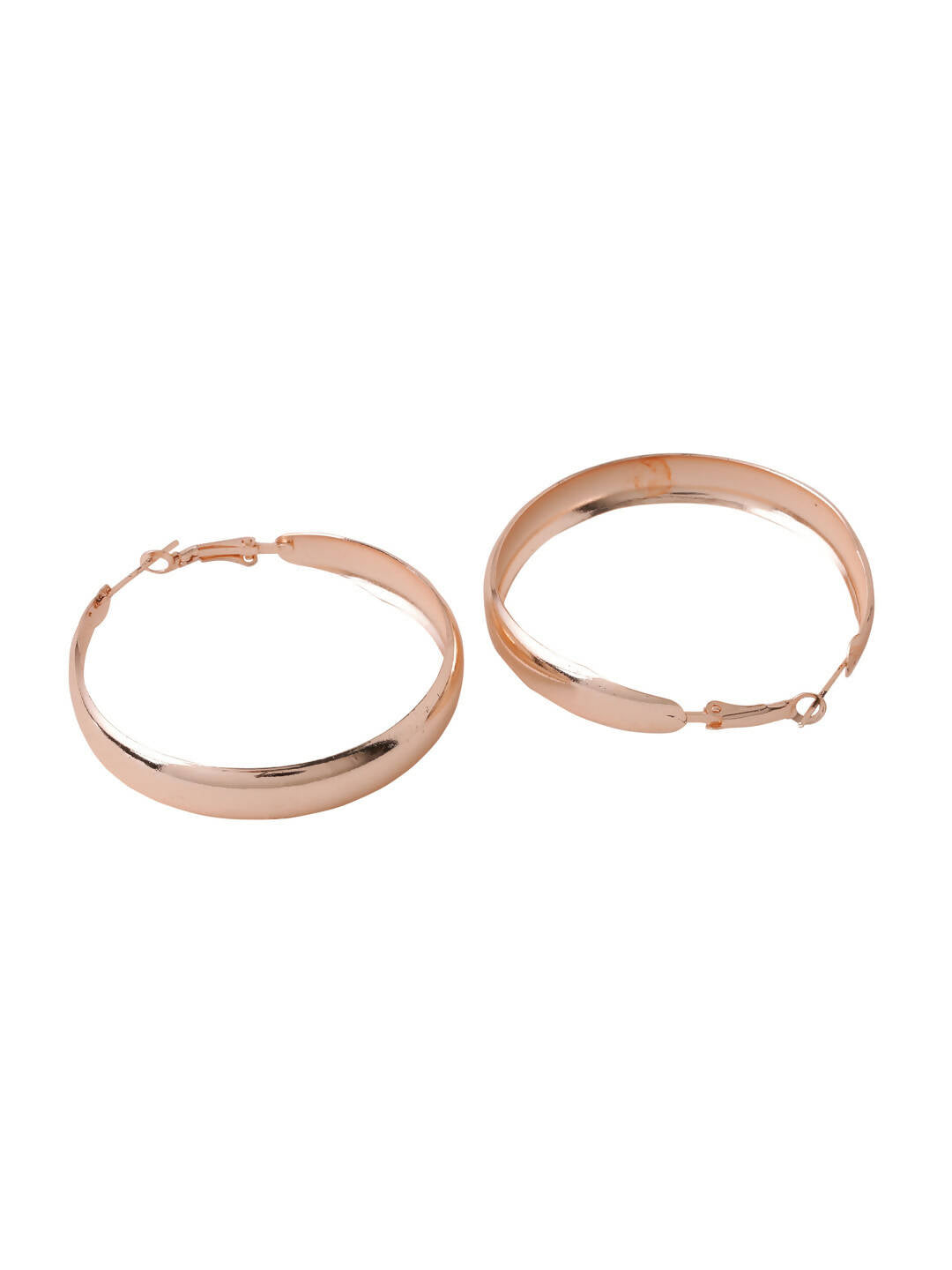 NVR Women Gold-Polished Hoop Earrings | Grocsy
