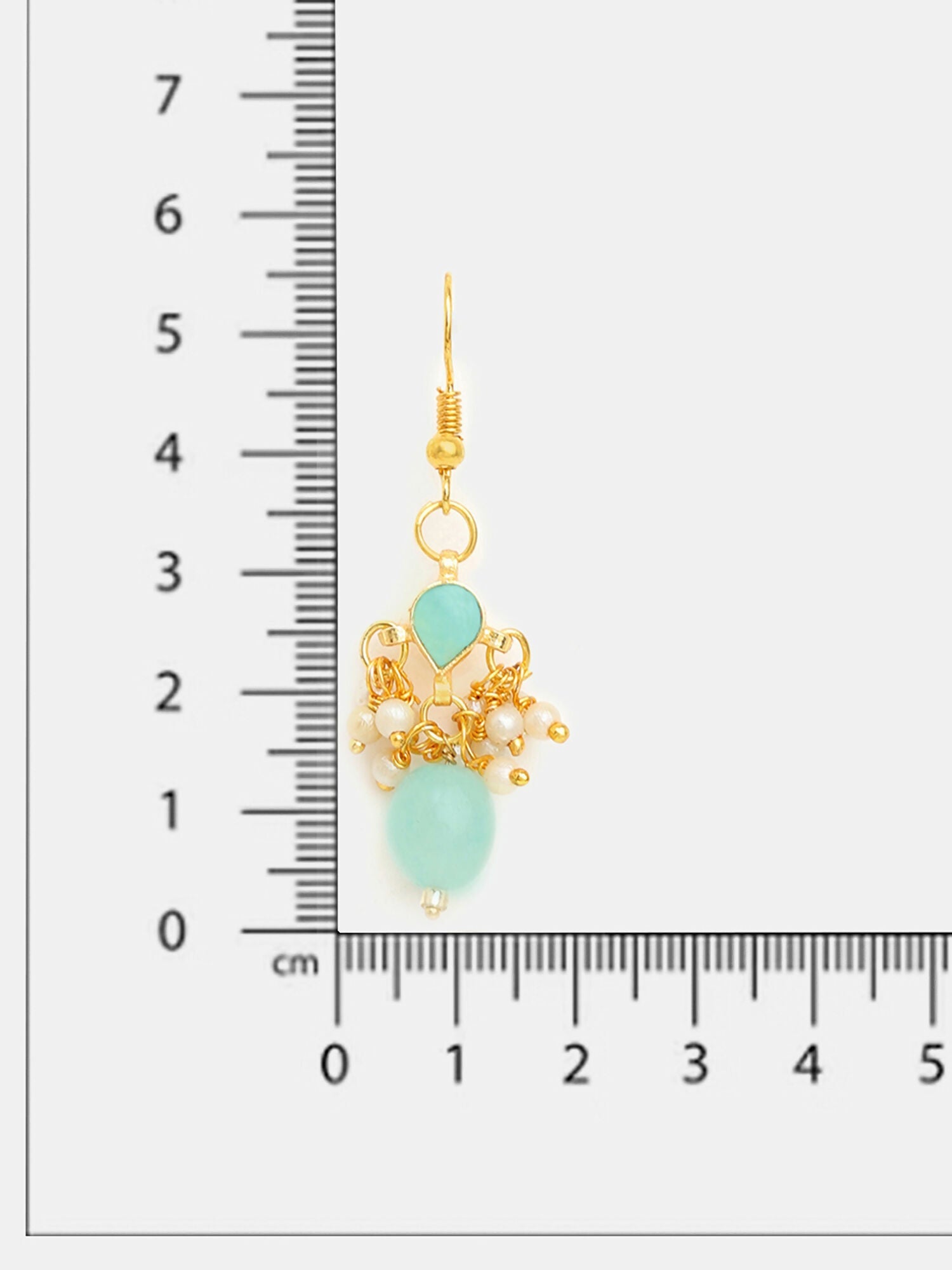 Ruby Raang Chandni Green Earring | Grocsy