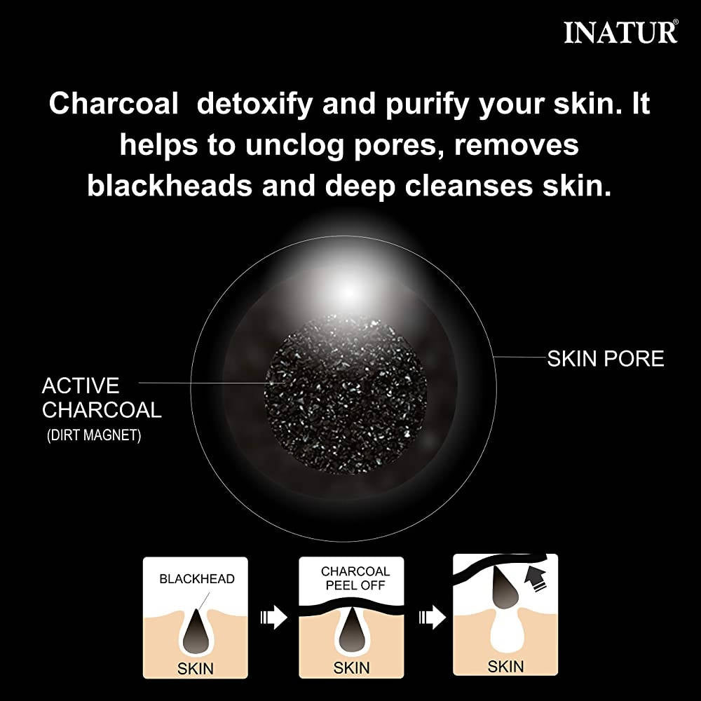 Inatur Charcoal Peel-Off Mask | Grocsy
