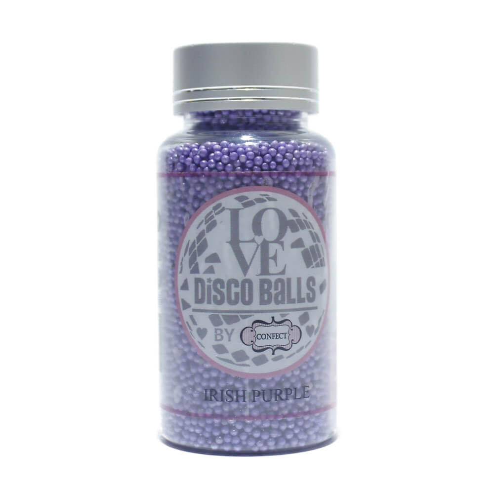 Confect Irish Purple Disco Balls Sprinkles 2 MM | Grocsy