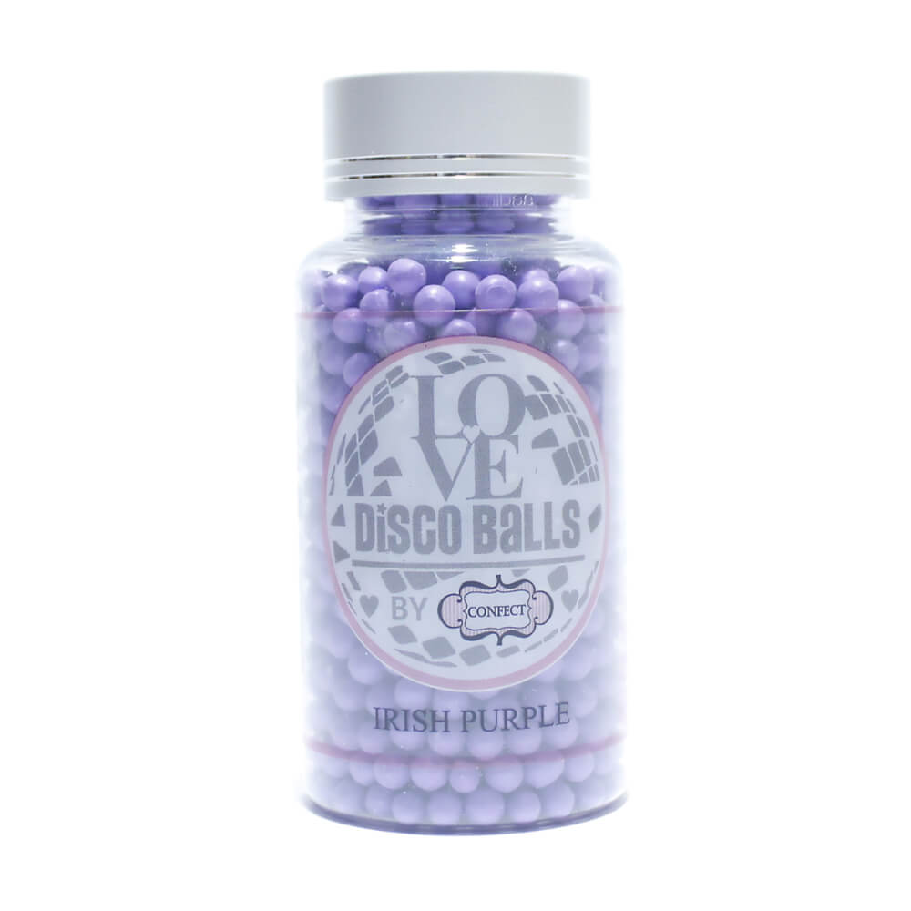 Confect Irish Purple Disco Balls Sprinkles 6 MM | Grocsy