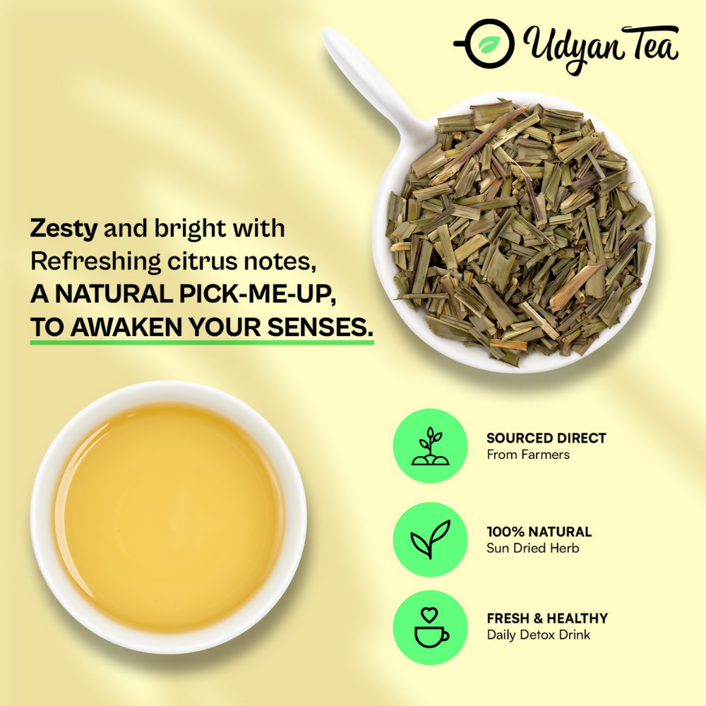 Udyan Tea Lemongrass Pure Herbal Tea | Grocsy