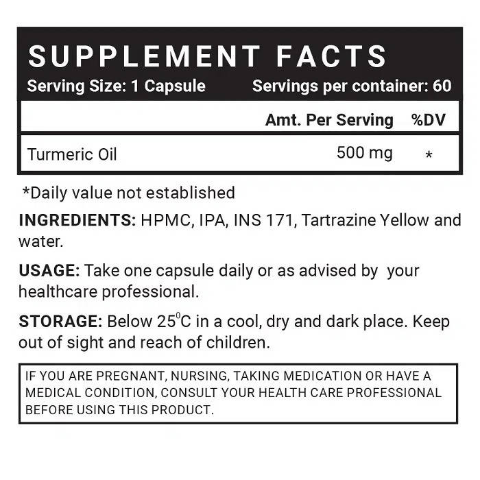 Inlife Turmeric Oil Capsules | Grocsy