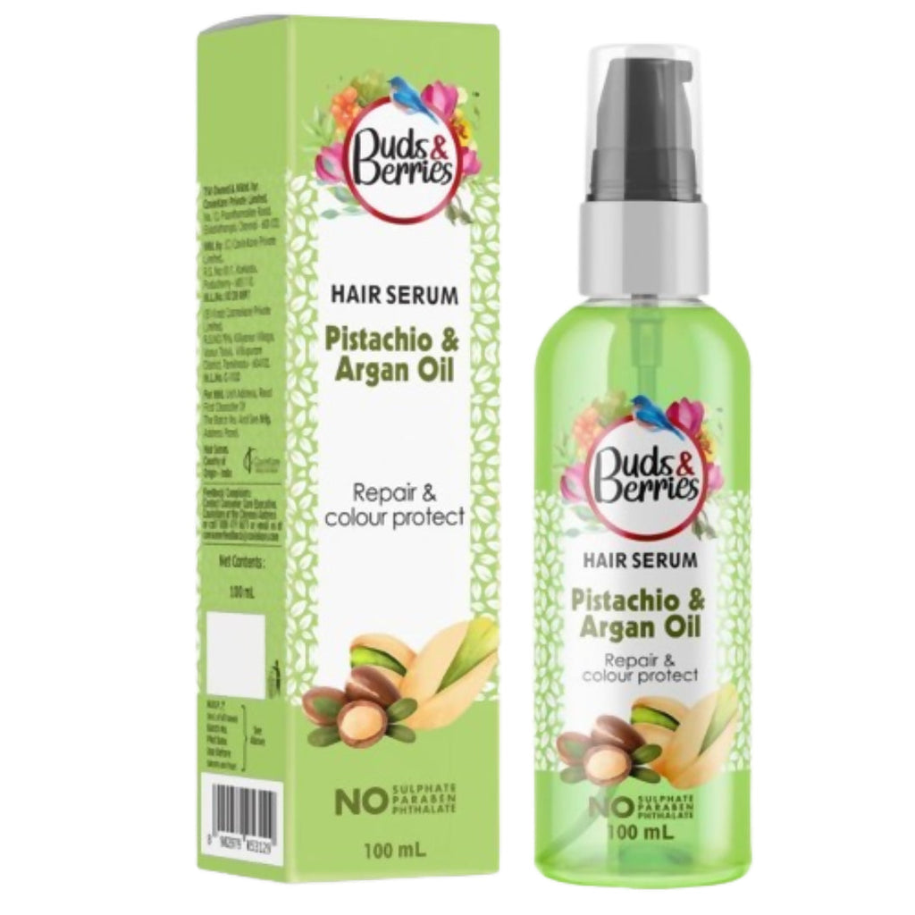 Buds & Berries Pistachio & Argan Oil Hair Serum | Grocsy
