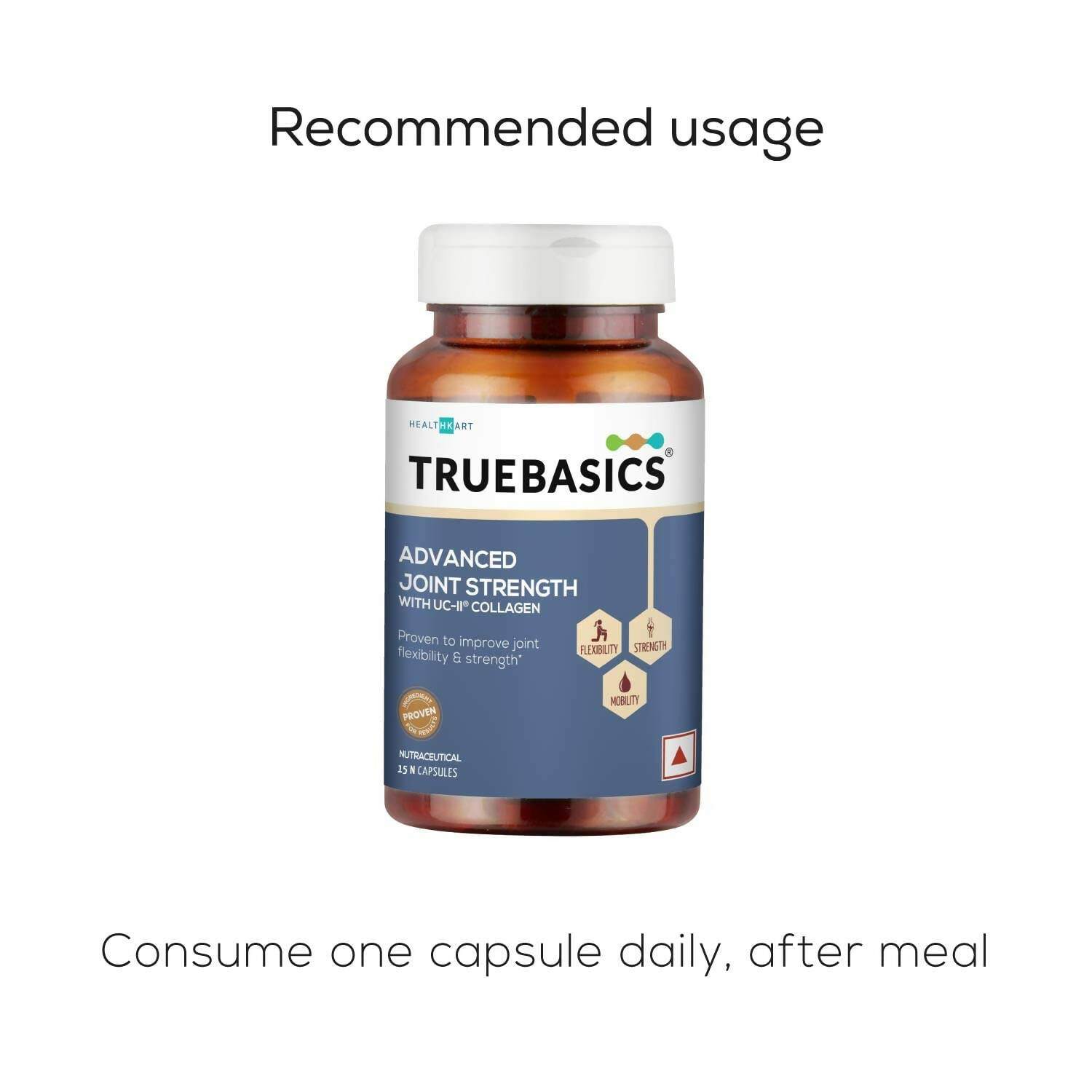 TrueBasics Advanced Joint Strength Capsules with UC-II Collagen | Grocsy