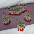 Joban Fashion Red Alloy Choker Set | Grocsy