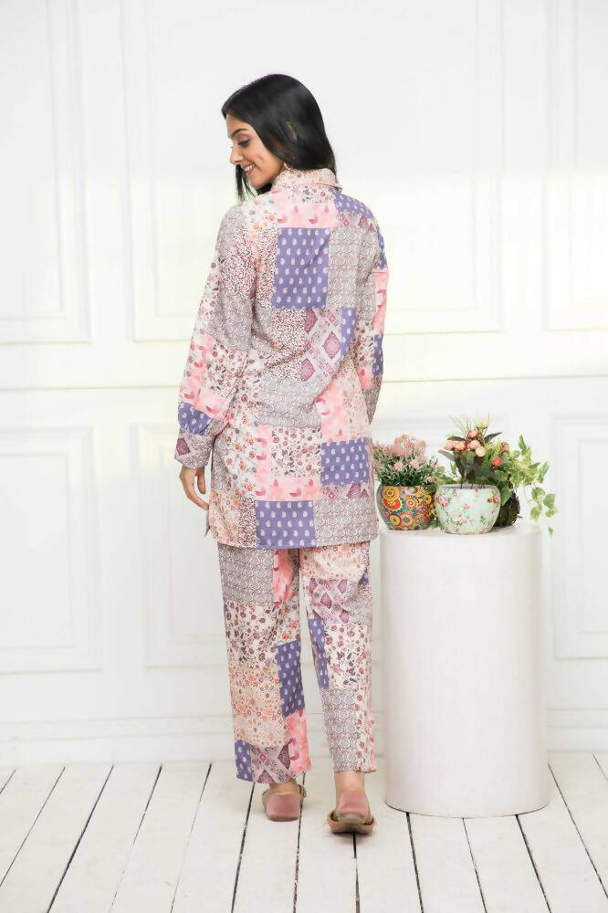 Myshka Multi Printed Bling & Sparkly Co-Ords For Women | Grocsy