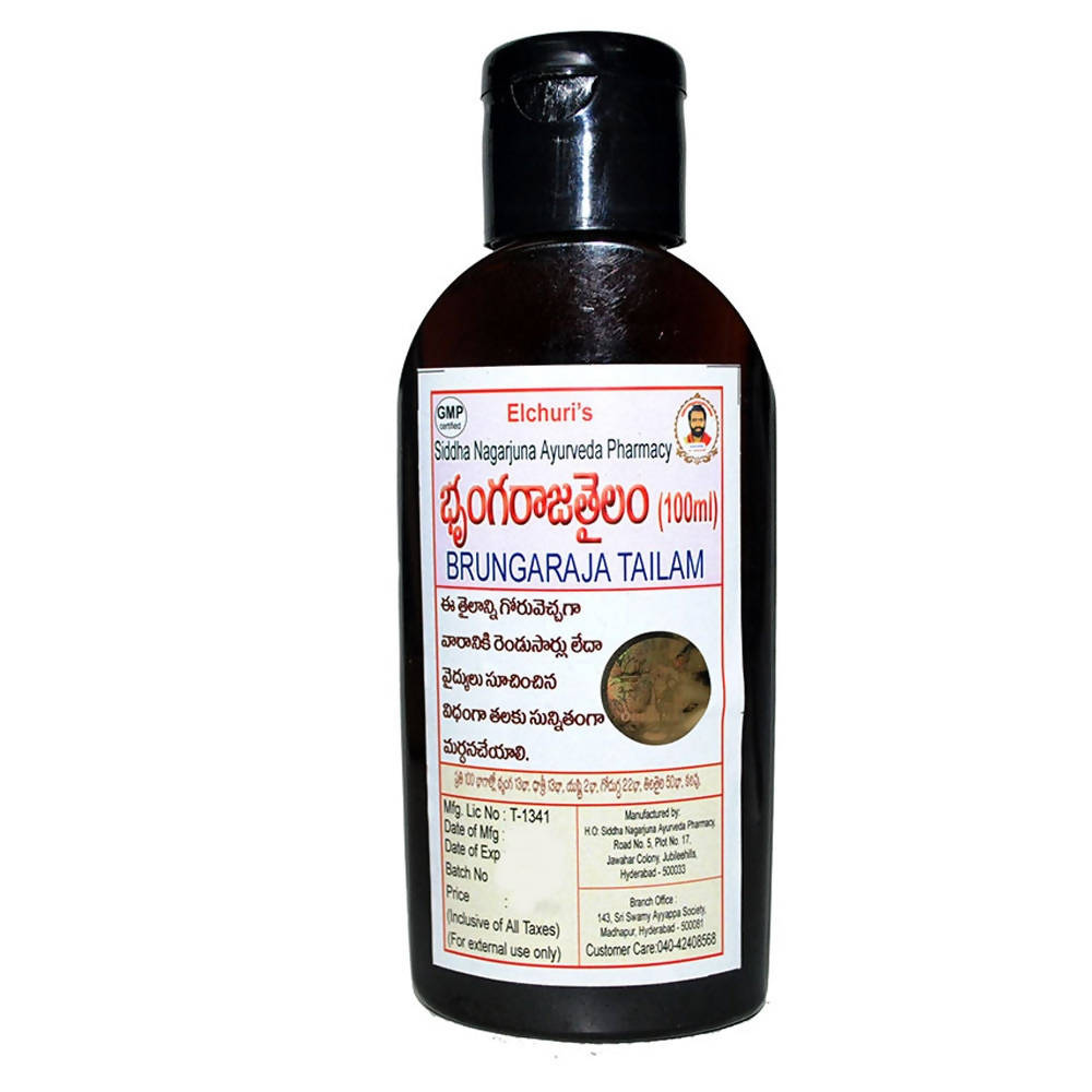 Siddha Nagarjuna Ayurveda Brungaraja Tailam | Grocsy