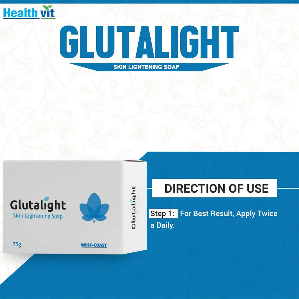 Healthvit Glutalight Skin Lightening Soap | Grocsy