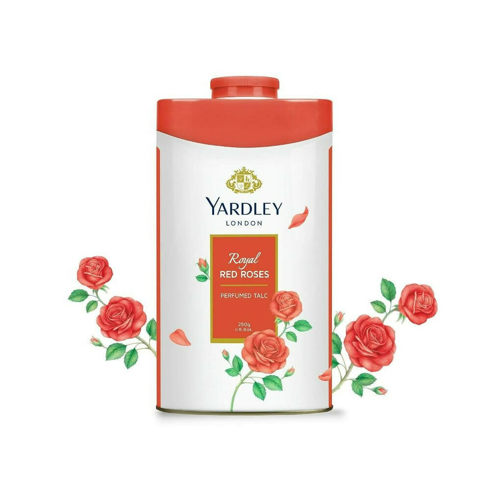 Yardley London Royal Red Roses Perfumed Talc Powder | Grocsy