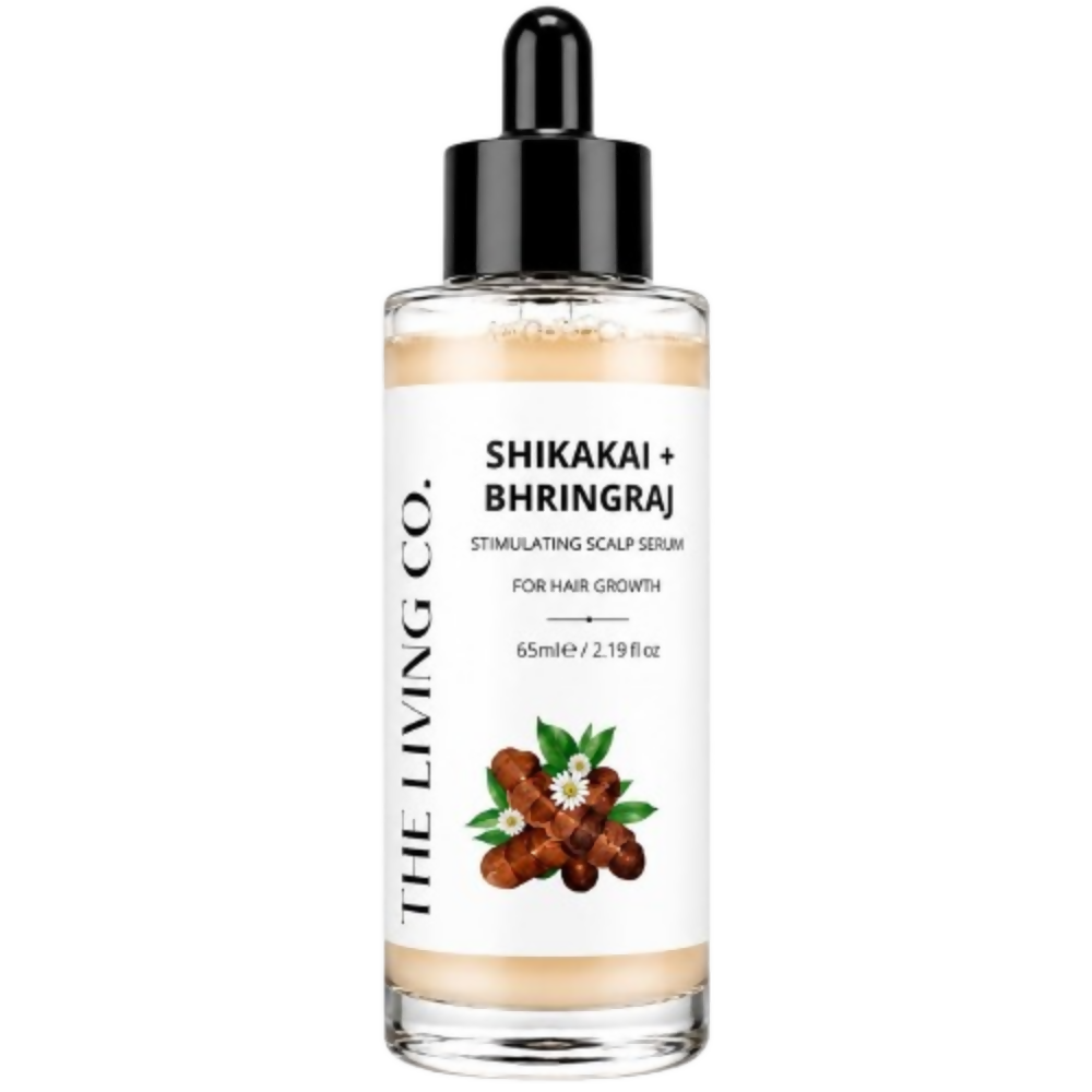 THE LIVING CO. Shikakai + Bhringraj Stimulating Scalp Serum | Grocsy