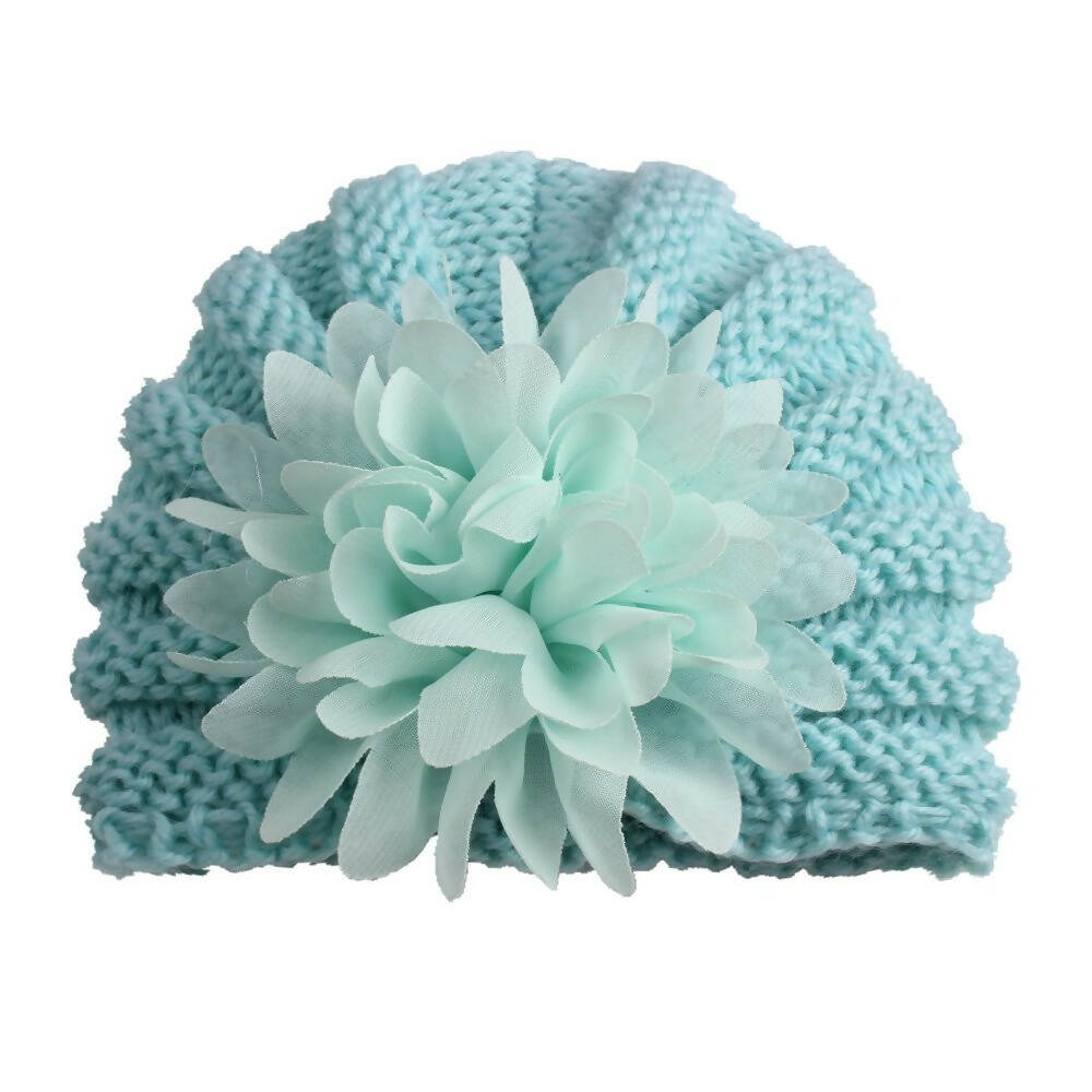 BabyMoon Baby Knitted Flower Cap | Grocsy