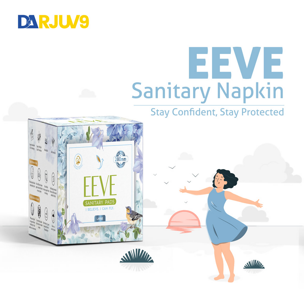 Herbs & Hills Eeve Graphene Sanitary Napkin Large | Grocsy