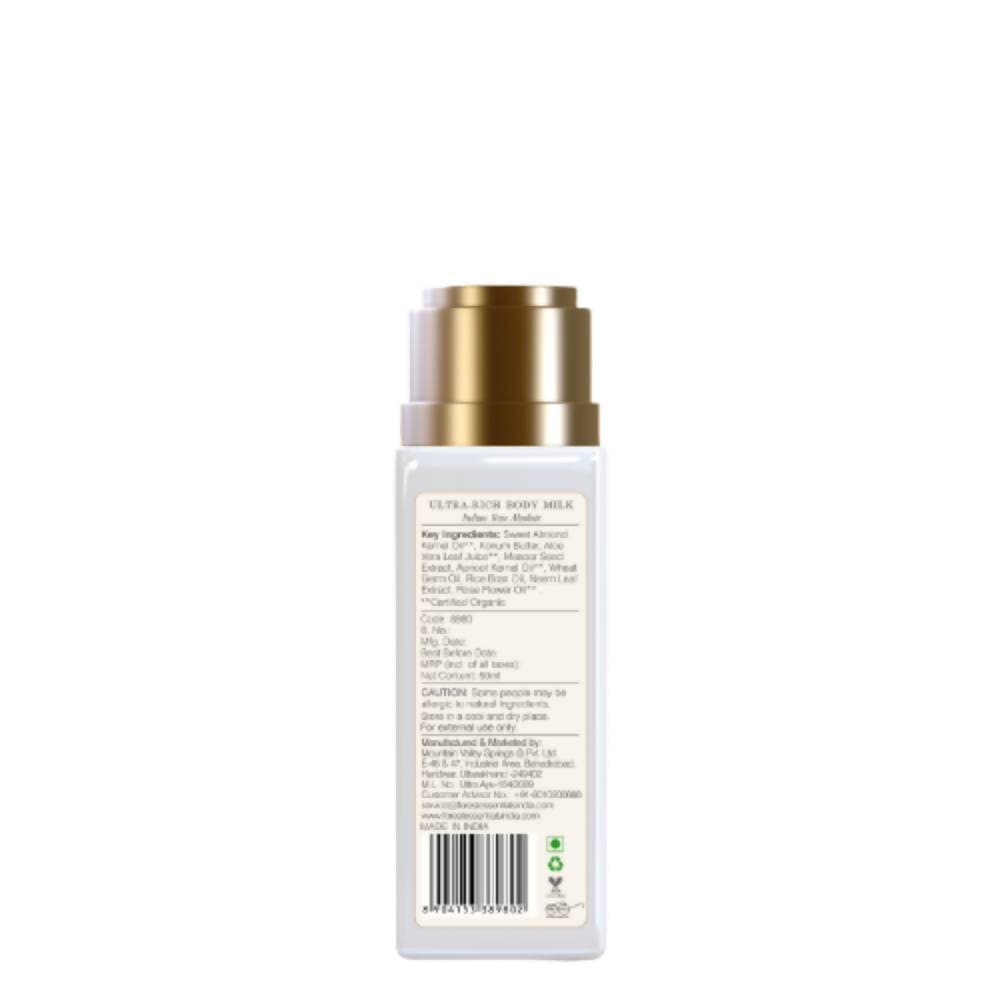 Forest Essentials Ultra-Rich Body Milk Indian Rose Absolute | Grocsy