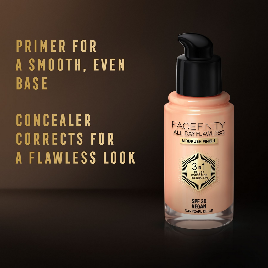 Max Factor Face Finity All Day Flawless 3 In 1 Foundation - Pearl Beige | Grocsy