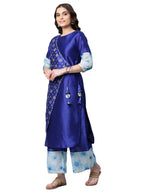 Ahalyaa Women's Traditional wear Kurta Set - Royal Blue | Grocsy