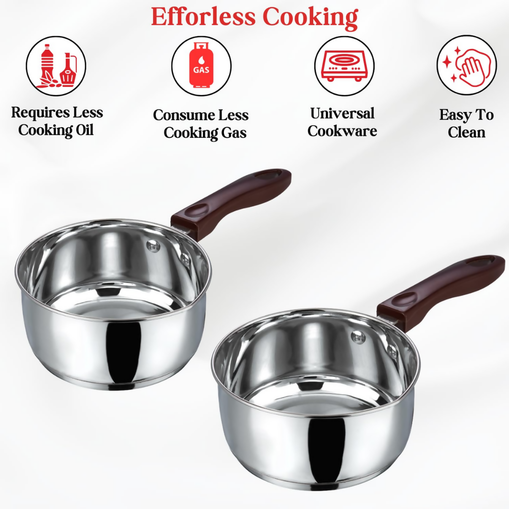 Vinod Stainless Steel Milkpan/Saucepan | Grocsy