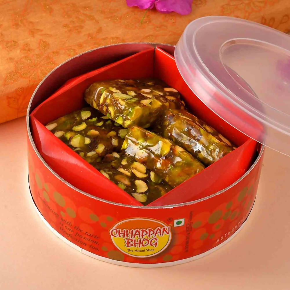 Peacock Rakhi And Kesar Pista Karachi Halwa | Grocsy