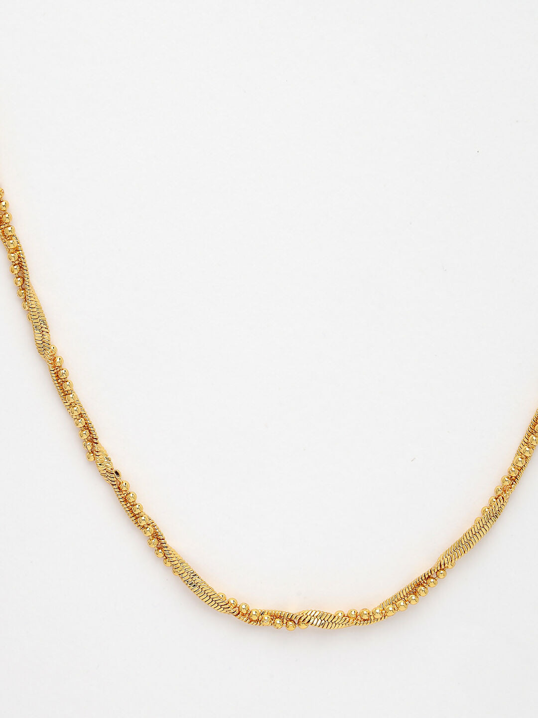 NVR Women's Gold-Polished Minimal Chain | Grocsy