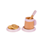 Nesta Toys Wooden Tea Set, Pretend Play Food Sets, Kitchen Toys (3+ Years) - 10 Pcs | Grocsy